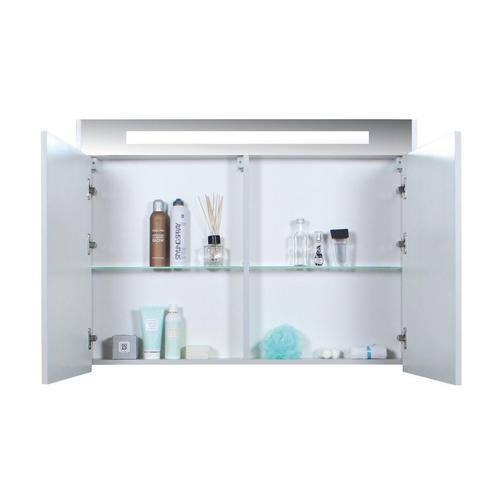 Spiegelkast Aquasplash Salt 2 Deuren Met LED 100x74 cm Incl., Doe-het-zelf en Verbouw, Sanitair, Ophalen of Verzenden