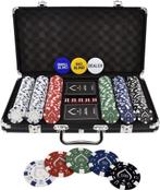 Texas Finest Matt Black Pokerset - 300 Fiches - Casino, Hobby en Vrije tijd, Gezelschapsspellen | Kaartspellen, Ophalen of Verzenden