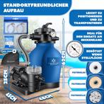 KESSER® Zandfilterinstallatie zandfilter + 700 g filterballe, Tuin en Terras, Verzenden, Nieuw