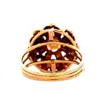 Roségouden entourage ring met parel en spinel 14 krt, Ophalen of Verzenden, Nieuw