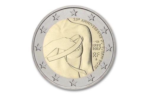 2 euro  Borstkanker onderzoek 2017 - Frankrijk, Postzegels en Munten, Munten | Europa | Euromunten, Verzenden