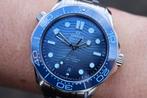 Horloge Omega Seamaster 300M Summer Blue 03/2024 Full set, Sieraden, Tassen en Uiterlijk, Horloges | Heren, Staal, Staal, Polshorloge