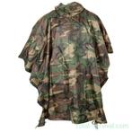 MFH Poncho, Rip Stop, woodland, 144 x 223 cm, Caravans en Kamperen, Regenkleding, Nieuw, Regenponcho, Heren