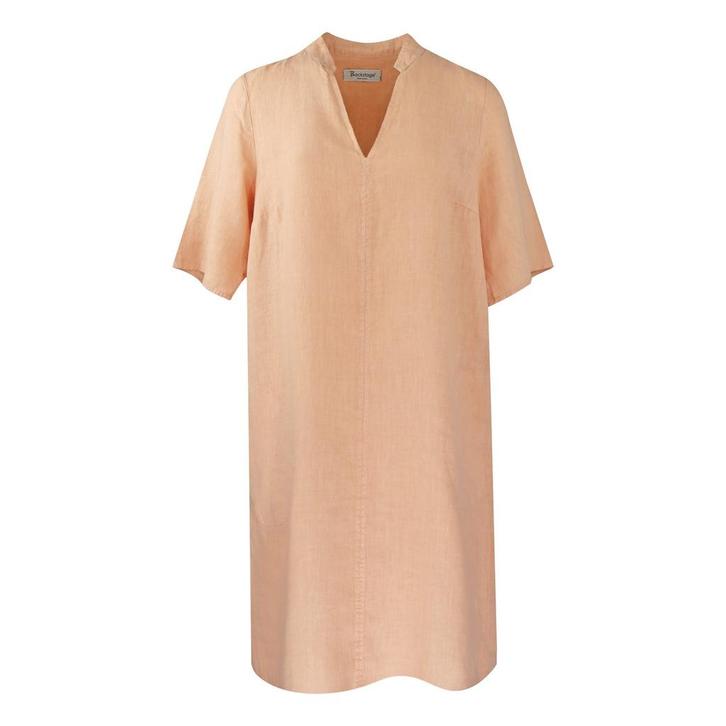 Backstage • linnen jurk Ina zalm • M, Kleding | Dames, Jurken, Roze, Nieuw, Maat 38/40 (M), Verzenden