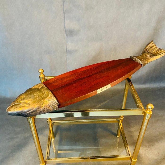 Dienblad - Verguld messing, Antiek en Kunst, Antiek | Keukenbenodigdheden