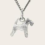 Zilveren Welsh terrier met lange staart ketting hanger - kle, Verzenden, Nieuw
