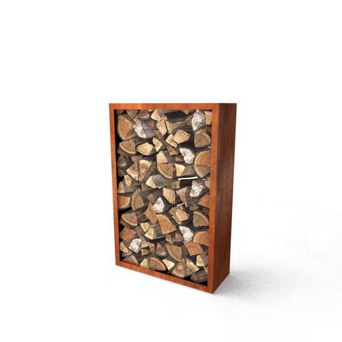 Geroba houtopslag Egura C3 1000x385x1500mm - Cortenstaal, Tuin en Terras, Overige Tuin en Terras, Nieuw, Verzenden