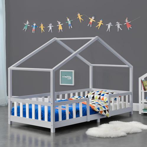 Kinderbed Treviolo met uitvalbeveiliging 90x200 lichtgrijs e, Kinderen en Baby's, Kinderkamer | Bedden, Nieuw, Verzenden