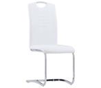 Eetkamerstoelen Wit Kunstleer (2st) | Retourdeal | 40% Ko..., Huis en Inrichting, Stoelen, Twee, Wit, Nieuw, Ophalen of Verzenden
