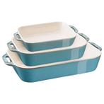 GGM Gastro | STAUB | CERAMIQUE - Bakvorm set - 3 stuks - |, Verzenden, Nieuw in verpakking
