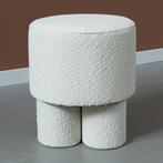 *WOONWINKEL* Teddy Poef Wit, Huis en Inrichting, Verzenden, Nieuw, Stof