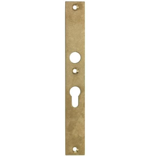 SKG3 rechthoekig smal schild PC92 binnen messing antiek, Doe-het-zelf en Verbouw, Hang- en Sluitwerk, Verzenden