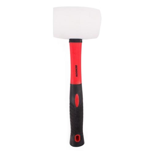 Benson Installatiehamer - Witte rubberen kop - 450 gram -..., Doe-het-zelf en Verbouw, Gereedschap | Handgereedschap, Nieuw, Ophalen of Verzenden