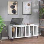 vidaXL Platenkast 100x38x48 cm bewerkt hout wit, Verzenden, Nieuw