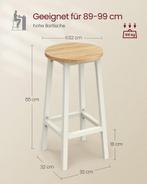 2x Barkruk -zithoogte 65 cm - stabiel frame - met voetsteun, Verzenden, Nieuw