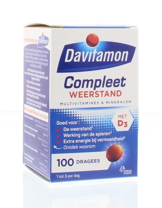 Davitamon Compleet weerstand - Dragees 100 dragees, Diversen, Verpleegmiddelen, Nieuw, Verzenden