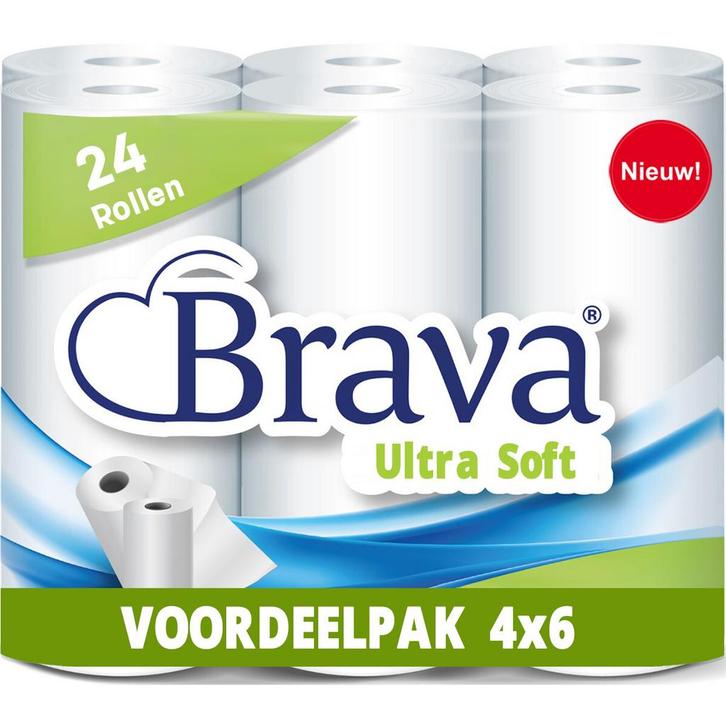 Voordeelverpakking: 24 Rollen - Brava - Super Keukenpapier, Huis en Inrichting, Schoonmaakartikelen, Ophalen of Verzenden