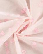 Nylon Mesh Geborduurd Strikje Licht Roze, Nieuw, Roze