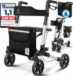 KESSER - Lichtgewicht Rollator - Dubbel Opvouwbaar - Zwart, Verzenden, Nieuw