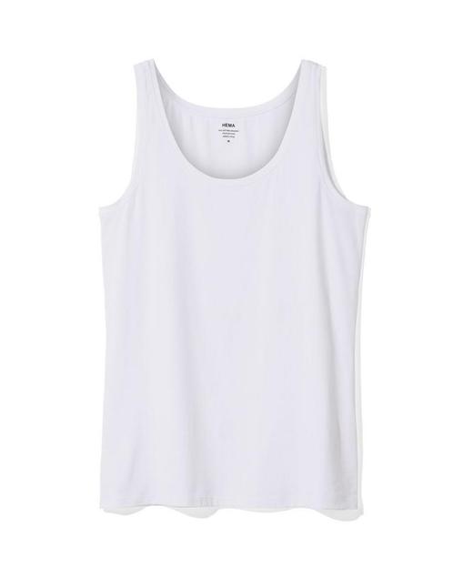 HEMA Damessinglet biologisch katoen wit 2 voor 19.99, Kleding | Dames, Overige Dameskleding, Nieuw, Verzenden