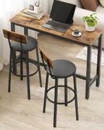 Set van 2 Barkrukken – Industrieel PU-Leder & Staal, 75 cm, Huis en Inrichting, Keuken | Keukenelementen, Verzenden, Nieuw
