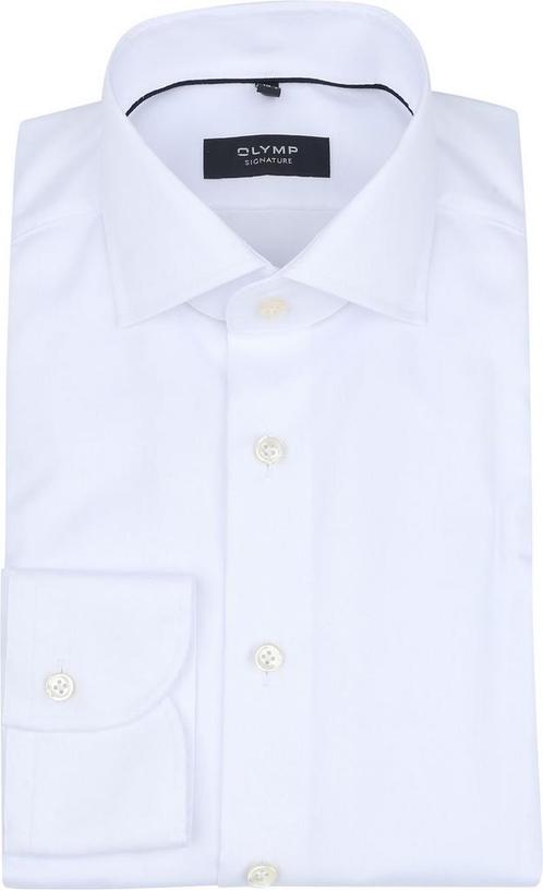 Olymp Signature Twill Overhemd Wit maat 40 Heren, Kleding | Heren, Overhemden, Wit, Nieuw, Verzenden