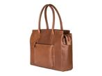 Burkely Evelyn - Laptopbag 15,6 inch - Hunter Leer - Cognac, Sieraden, Tassen en Uiterlijk, Tassen | Schoudertassen, Verzenden