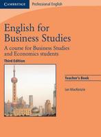 English for Business Studies Teachers Book 9780521743426, Zo goed als nieuw, Verzenden