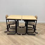 Tweedehands complete school set Galvanias 10 stuks tafels +, Huis en Inrichting, Stoelen, Ophalen of Verzenden, Gebruikt, Hout