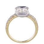 Ring - 14 karaat Geel goud - 2.99ct. tw. Diamant (Lab-grown), Sieraden, Tassen en Uiterlijk, Ringen, Nieuw