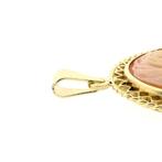 Gouden hanger met camee (Hanger of bedel), Sieraden, Tassen en Uiterlijk, Bedels, Ophalen of Verzenden, Gebruikt, Goud, Overige merken