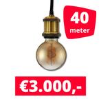 LED Railverlichting Horeca Craft Gold 40 spots + 40M rails, Ophalen of Verzenden