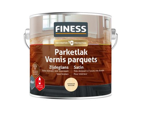 Finess Finess parketlak zijdeglans 2,5 liter, kleurloos, Doe-het-zelf en Verbouw, Verf, Beits en Lak, Nieuw, Verzenden