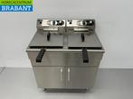 HCB RVS Dubbele Friteuse Frituur 2 x 16 liter 400V Horeca, Ophalen of Verzenden, Nieuw in verpakking