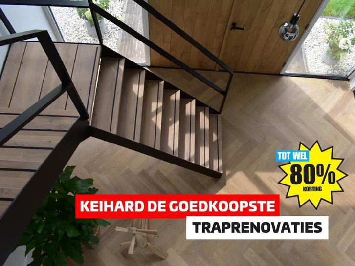 UITVERKOOP - Houten traprenovaties v.a. 675,-, Huis en Inrichting, Stoffering | Vloerbedekking, Wit, Crème, Beige, Bruin, Grijs