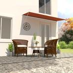 vidaXL Luifel uittrekbaar 350x150 cm oranje en bruin, Tuin en Terras, Zonneschermen, Verzenden, Nieuw
