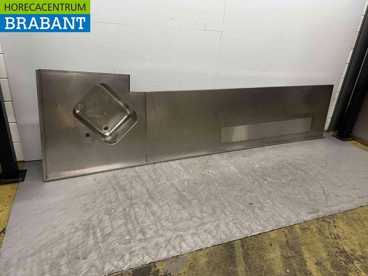 RVS Spoelblad met kraan 356 x 75 cm Horeca, Zakelijke goederen, Horeca | Keukenapparatuur, Gebruikt, Ophalen of Verzenden