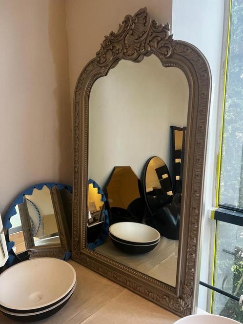 Barok design spiegel XL – sierlijk zilver ornament, klassiek, Huis en Inrichting, Woonaccessoires | Spiegels, Nieuw