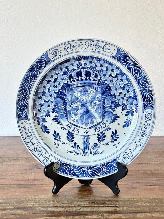 De Porceleyne Fles, Delft - Bord - Aardewerk -, Antiek en Kunst, Antiek | Glas en Kristal