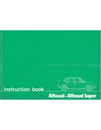 1979 ALFA ROMEO ALFASUD INSTRUCTIEBOEKJE ENGELS, Auto diversen, Handleidingen en Instructieboekjes