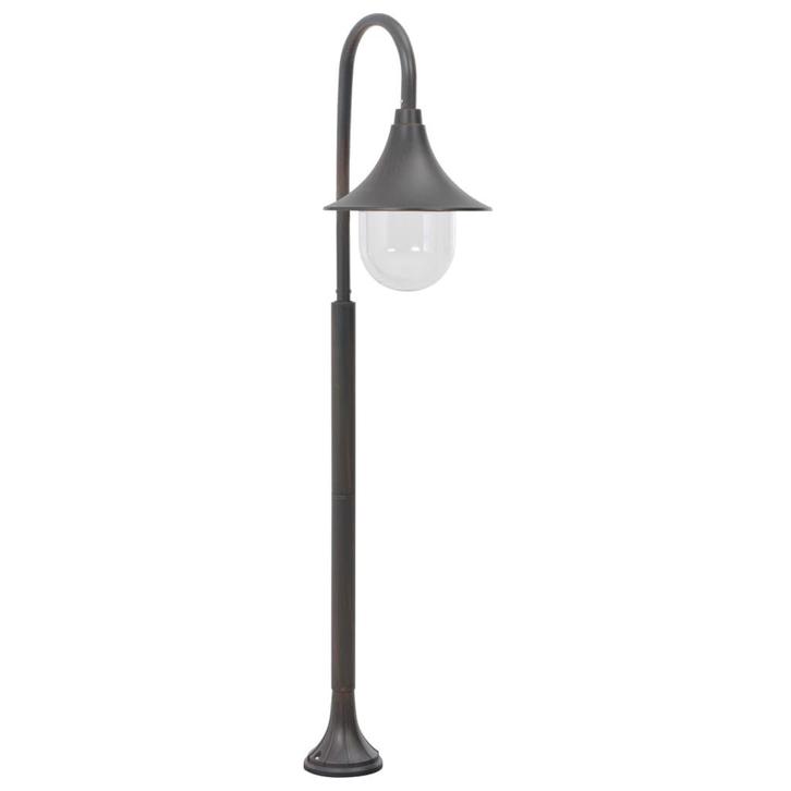 vidaXL Paalverlichting tuin E27 120 cm aluminium brons, Tuin en Terras, Buitenverlichting, Staande lamp, Nieuw, Aluminium, Verzenden
