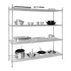 Vogue voorraadrek met 4 schappen 183x61cm, Verzenden, Nieuw in verpakking