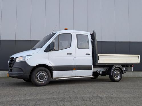 Zakelijke Lease |  Mercedes-Benz Sprinter DUBBELE CABINE OPE, Auto's, Bestelauto's, Onderhoudsboekje, Lease, Zwart, Handgeschakeld