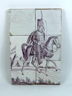 Tegel - 1750-1800, 1800-1850 - Mangaan-tegelpaneel