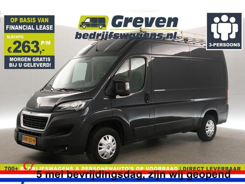 Peugeot Boxer 335 2.0 BlueHDI L2H2 164PK Airco Camera €263pm, Auto's, Bestelauto's, Handgeschakeld, Diesel, Zwart, Peugeot, Verzenden