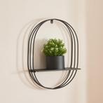 [en.casa] Plantenrek Vestby met bloempot metaal 56x39x15 cm, Verzenden, Nieuw