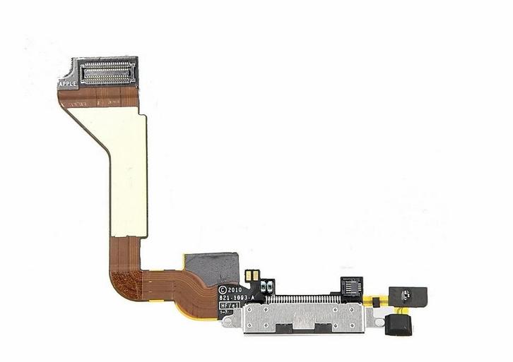 iPhone 4s dock connector / oplaad connector - zwart, Telecommunicatie, Mobiele telefoons | Toebehoren en Onderdelen