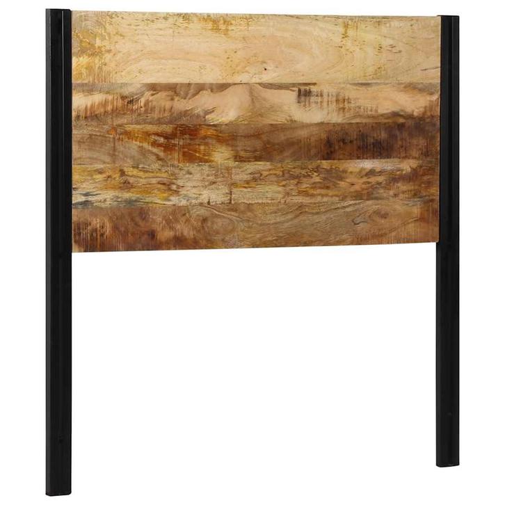 vidaXL Hoofdeinde 100 cm massief hout mango en ijzer, Huis en Inrichting, Slaapkamer | Bedden, Bruin, Nieuw, Hout, Verzenden