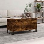 vidaXL Salontafel 90x44,5x45 cm bewerkt hout gerookt, Minder dan 50 cm, 50 tot 100 cm, Verzenden, Nieuw
