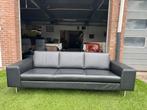 Bankstel Leolux Antipode 3 zit bank design zwart leer, Huis en Inrichting, Design, Rechte bank, Vierpersoons of meer, Leer